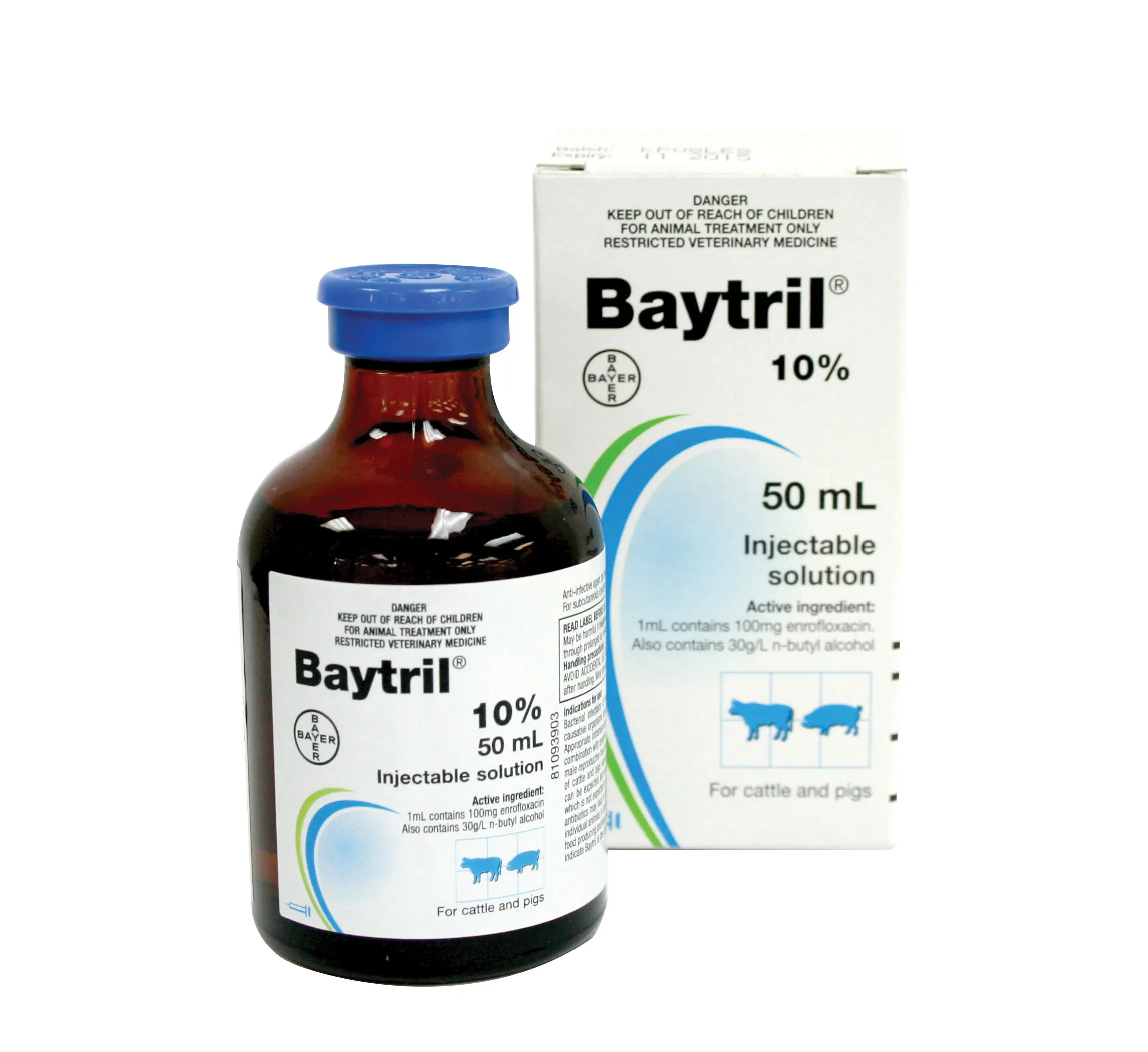 Baytril-solución antibacteriana antimicrobiana, 10%, 50ml ¿Bayer? ¡Para animales!