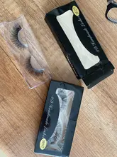 Pestañas de visón 100%, hechas a mano, 3D, banda transparente, pestañas postizas naturales largas