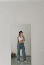 Pantalones vaqueros de cintura alta para mujer, Jeans holgados de gran tamaño para mamá, ropa de calle, vaqueros de pierna recta para mujer