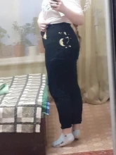 2021, Digital Luna estrella impreso Pantalones rectos pantalones a la moda Jeans moda impreso damas alta cintura niñas Denim Chic Pantalones