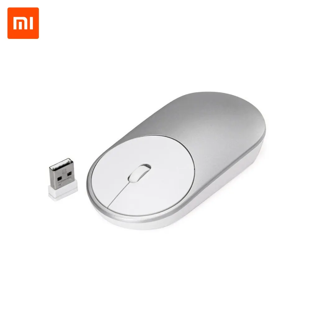 Беспроводная мышь XIAOMI Mi Portable Mouse, серебристая