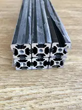 Arbitrary Cutting 1000mm 2020 Black Aluminum Extrusion Profile,Black Color.