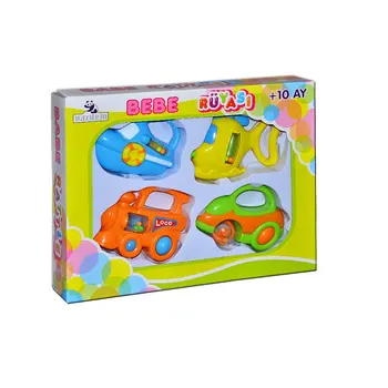 

90018 BEBE DREAM 4 PCS RATTLE