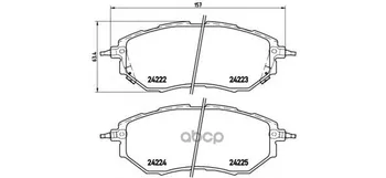 

Brake pads disc front/rear. Subaru BRZ 06/12- / Subaru Forester (SJ) 11/12- / Subaru Brembo art. p78017