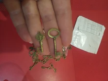 Dulce campana, 40 Uds., llaves pequeñas mezcladas, Vintage, bronce, Metal, aleación de Zinc, colgante encantador fabricación