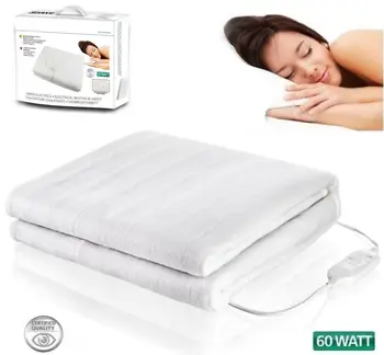 

ELECTRIC HEATED BLANKET SINGLE BED 150X80cm 2 LEVELS TEMPERATURE 60W