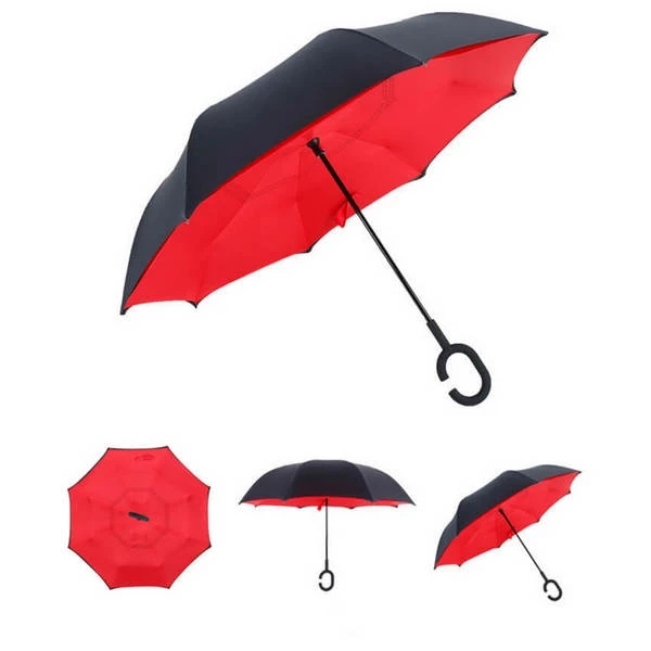 Зонт наоборот Up Brella красный | Дом и сад