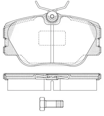 Колодки дисковые п.\ MB W124 2.0/2.2/3.0/2.0-3.0TD 84-93 REMSA 0