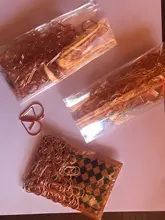 TUTU 60 unids/lote de Material de Metal de 28mm Clips de papel oro Color de rosa Kawaii divertido regalo Oficina escuela papelería marcado Clip H0288