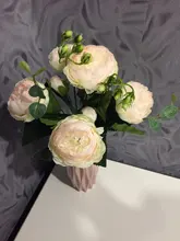 Flower Vase White Imitation Ceramic Flower Pot Decoration Home Plastic Vase