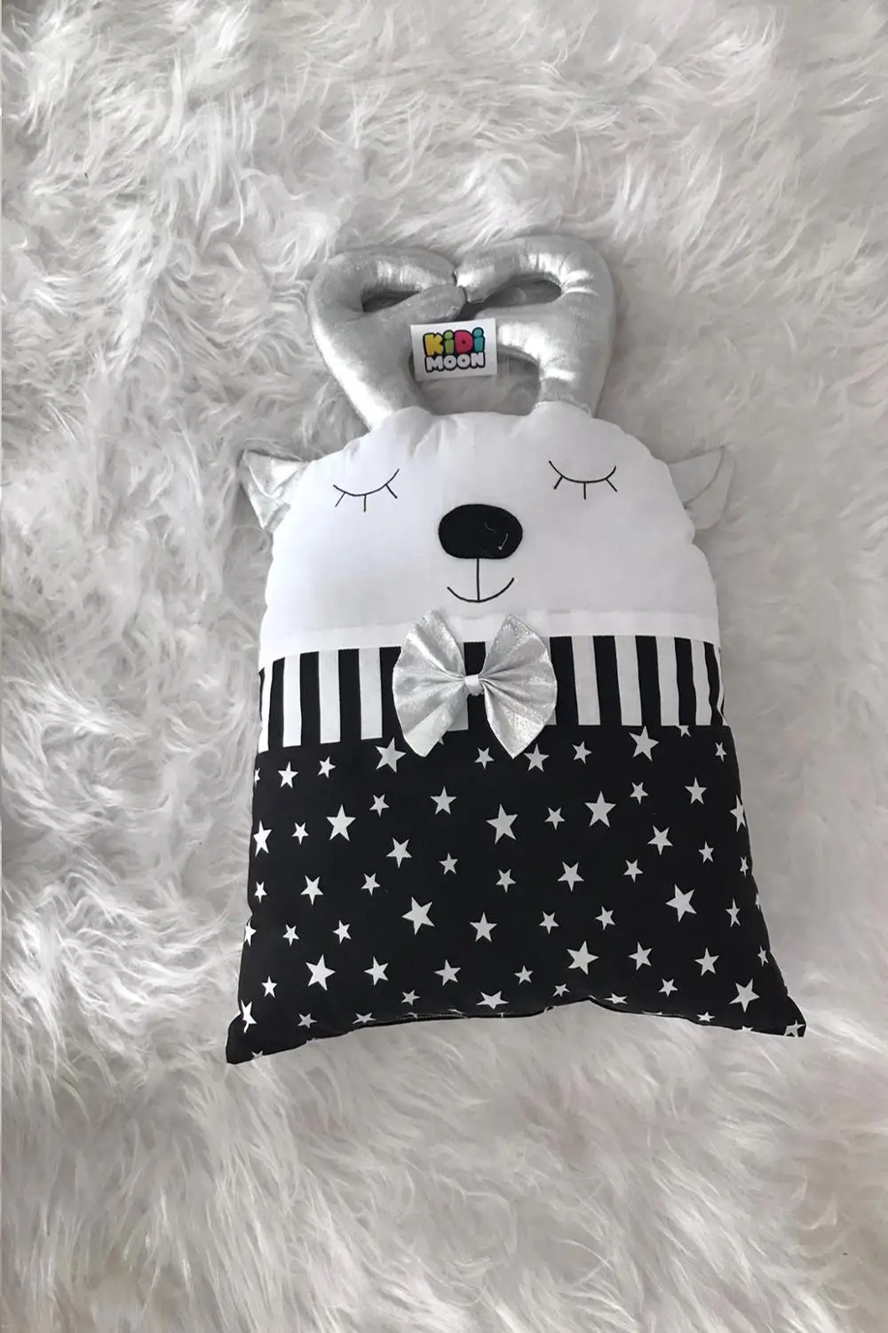 Декоративная подушка для детской кроватки Jaju Baby KidiMoon Black Star Deer | Мать и ребенок