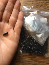 100 Uds 6-12mm 8mm 10mm 12mm plástico negro artesanía ojos de seguridad para muñecas osos de peluche juguete suave haciendo animales Amigurumi Accesorios