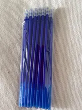 20 piezas bolígrafo borrable recargable 0,35mm azul/negro tinta magia bolígrafo borrable recargable estudiantes de escritura de regalo de pluma artículos de papelería para estudiantes