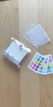Minilibro de mano con hojas sueltas para estudiantes, carpeta de anillas transparente, accesorios de oficina Kawaii