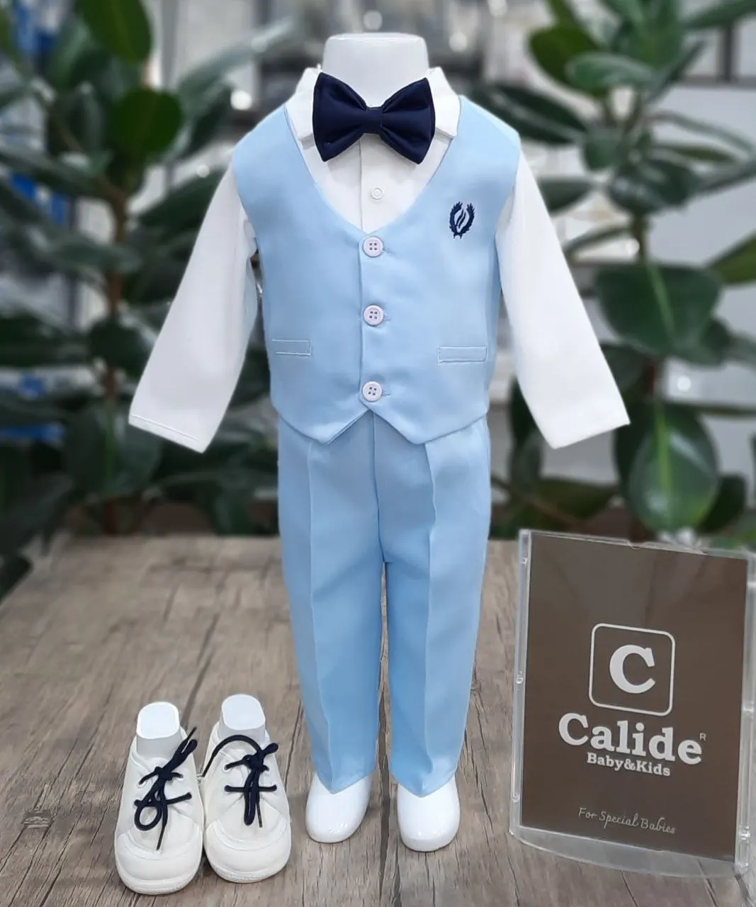 

Baby Boys Clothing Newborn Wedding Marriage Costum Suit Tuxedo Baptism Set Shirt Vest Bow Tie Shoes 7 Piece 3 - 6 Months 62 cm