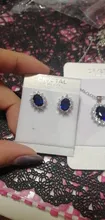 Conjuntos de joyas para novias, juego de collar de Color plateado con piedra de cristal azul a la moda, conjuntos de joyería africana