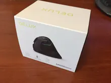 Delux-Ratón inalámbrico M618 Mini con Bluetooth 4,0, mouse dual vertical, ergonómico y recargable, clic silencioso para ordenador