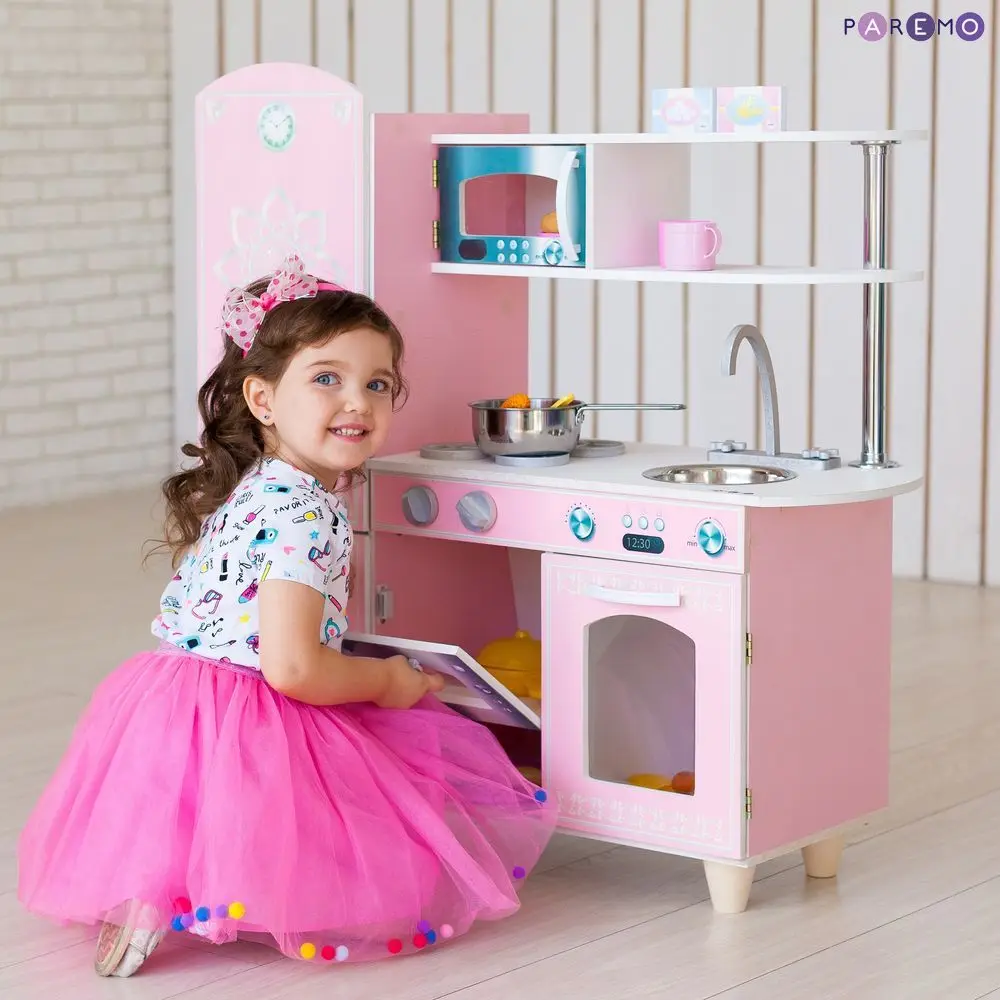 Игрушечная кухня "Джелато Роуз", игрушечная кухня игрушки для девочек, подарки детям, развивалка