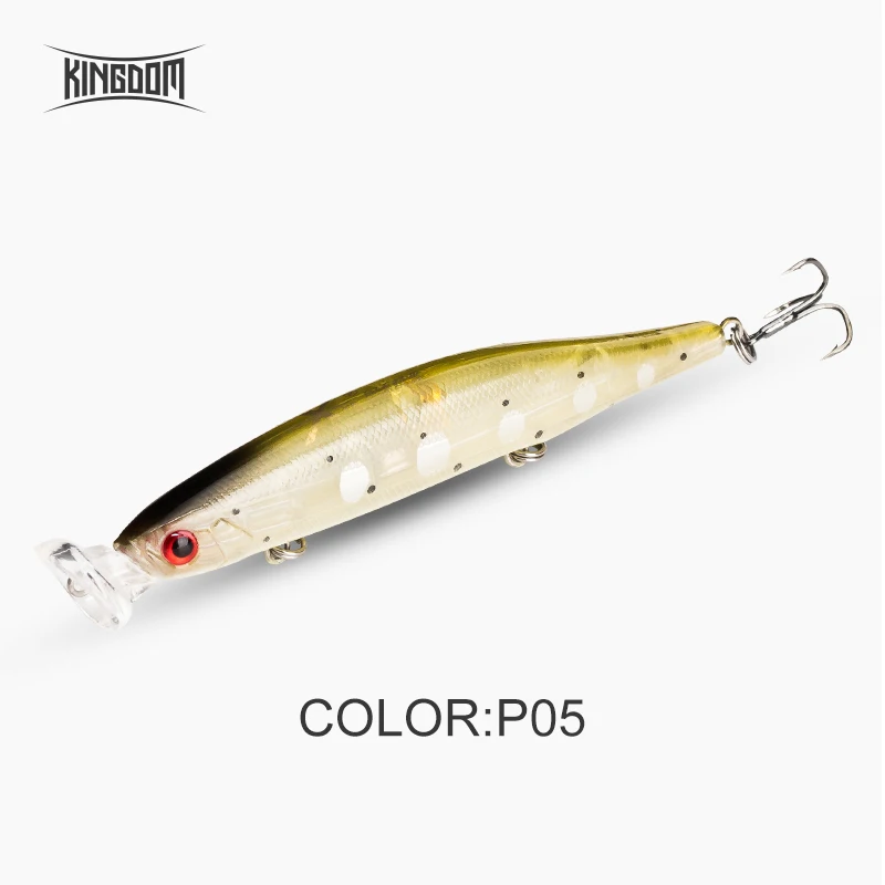 Kingdom жесткая приманка для рыбалки искусственные приманки Поппер блесна карандаш 4 в одном многофункциональный дизайн воблеры модель 5345 - Цвет: Color P05