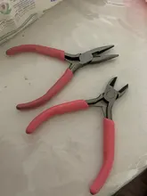 Herramientas de joyería de 125mm, accesorios DIY, herramientas de Hardware, pinza de plástico, tornillo de Banco rosa, negro, cabeza redonda, afilada boca, alicates de corte de alambre