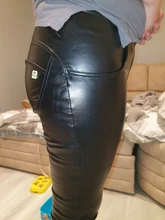 Legging Shiny Pants Melody Instagram Waisted Skinny Black Full-Length Mid Legs Butt-Up