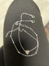 IPARAM-tobillera Bohemian en capas para mujer, tobillera de corazón, pulsera de tobillo para pie, cadena de pierna para mujer 2021