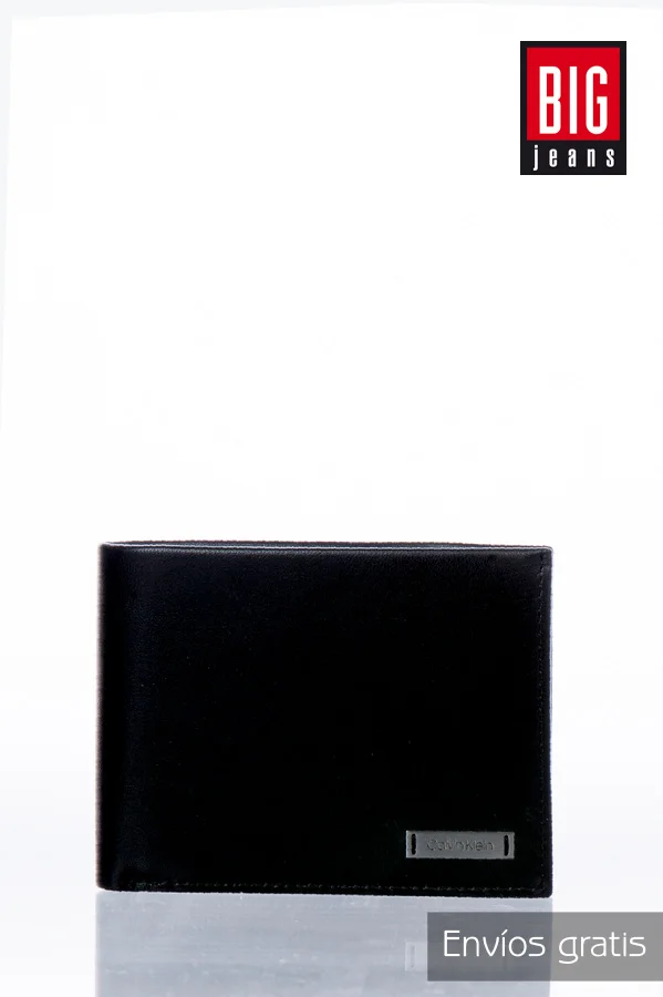 Calvin Klein wallet Casual K50K504299 Smooth W Plaque 5 Cc 001 Black