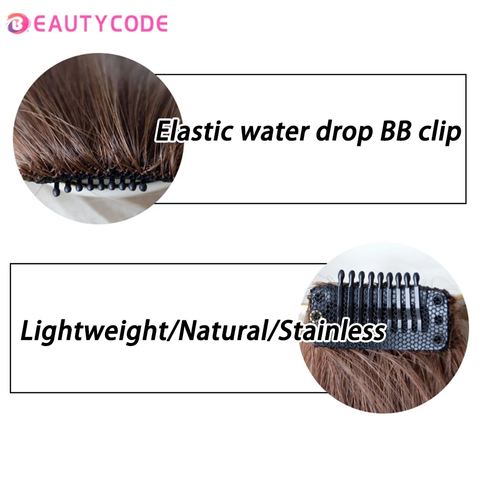 Women Fringe Clip In Hair Bangs Hairpiece Synthesis Hair Middle Part Two Sides Bang Piece Clip In Extensions synthetic bangs,synthetic hair extension