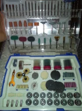 268PC Abrasive Rotary Tool Accessories Set Electric Mini Drill Bit Kit for Dremel Sanding