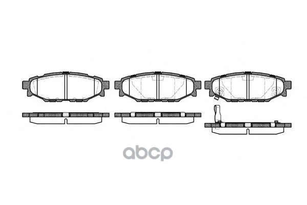 1136 01_!Колодки Дисковые З Subaru Legacy Iv 2.0i/2.5 I, Outback 2.5i 03 Remsa 113601 Remsa арт. 113601