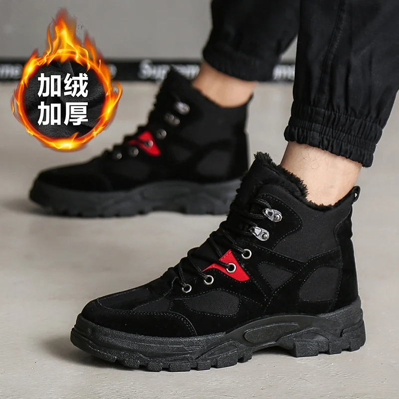 

2019 Autumn New High-top Martin Boots Men's Retro British Wind Tooling Boots Trend All Matching Breathable Men's Shoe Size 39-44