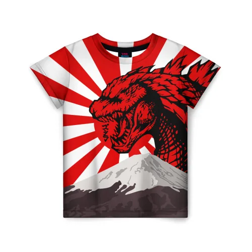 Children's T-shirt 3D Godzilla | Детская одежда и обувь