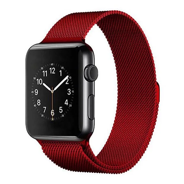 Ремешок Milanese Loop для Apple Watch 42 44 мм(Красный