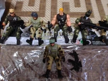 Figuras de acción de soldados del ejército para niños, juguete con arma militar, 6 unids/set, envío directo