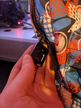 HISMAHO-candado de huella dactilar inteligente, impermeable, recargable por USB, antirrobo, Mini cerradura eléctrica para estuche de equipaje