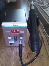 Eruntop-Estación de soldadura Digital LED 858D, desoldadura de hierro para soldar, BGA refundido, pistola de aire caliente