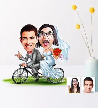 

Personalized Are Getting Married Cartoon Wooden Trinket-3