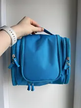 Neceser de viaje de nailon impermeable Unisex, bolsa de cosméticos para mujer, bolsas para maquillaje de viaje colgantes, Kits de aseo y de higiene