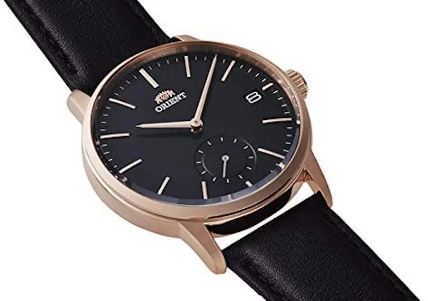 Orient Contemporary men's watch RA-SP0003B Quartz Rose Gold strap leather band luxury men's watch afbeelding