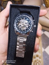 Winner-reloj mecánico automático para hombre, reloj de esqueleto de oro, Vintage, de marca superior, de lujo