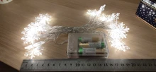 Adornos navideños para el hogar, guirnalda colgante con luz LED de copo de nieve para decoración de árbol de Navidad, regalo de Navidad, Año Nuevo, 2020