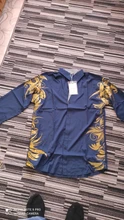Camisa informal de manga larga para hombre, camisa masculina de color dorado, ajustada, informal, temporada primavera otoño
