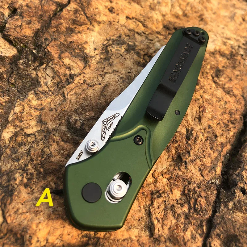BENCHMADE-940EDC ручной открытый складной нож Madein США обратный Танто-лезвие - Цвет: Белый