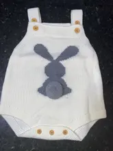 Monos de punto para bebé recién nacido, diseño de conejo Adorable, Onsie divertida, prendas de vestir exteriores de otoño y primavera