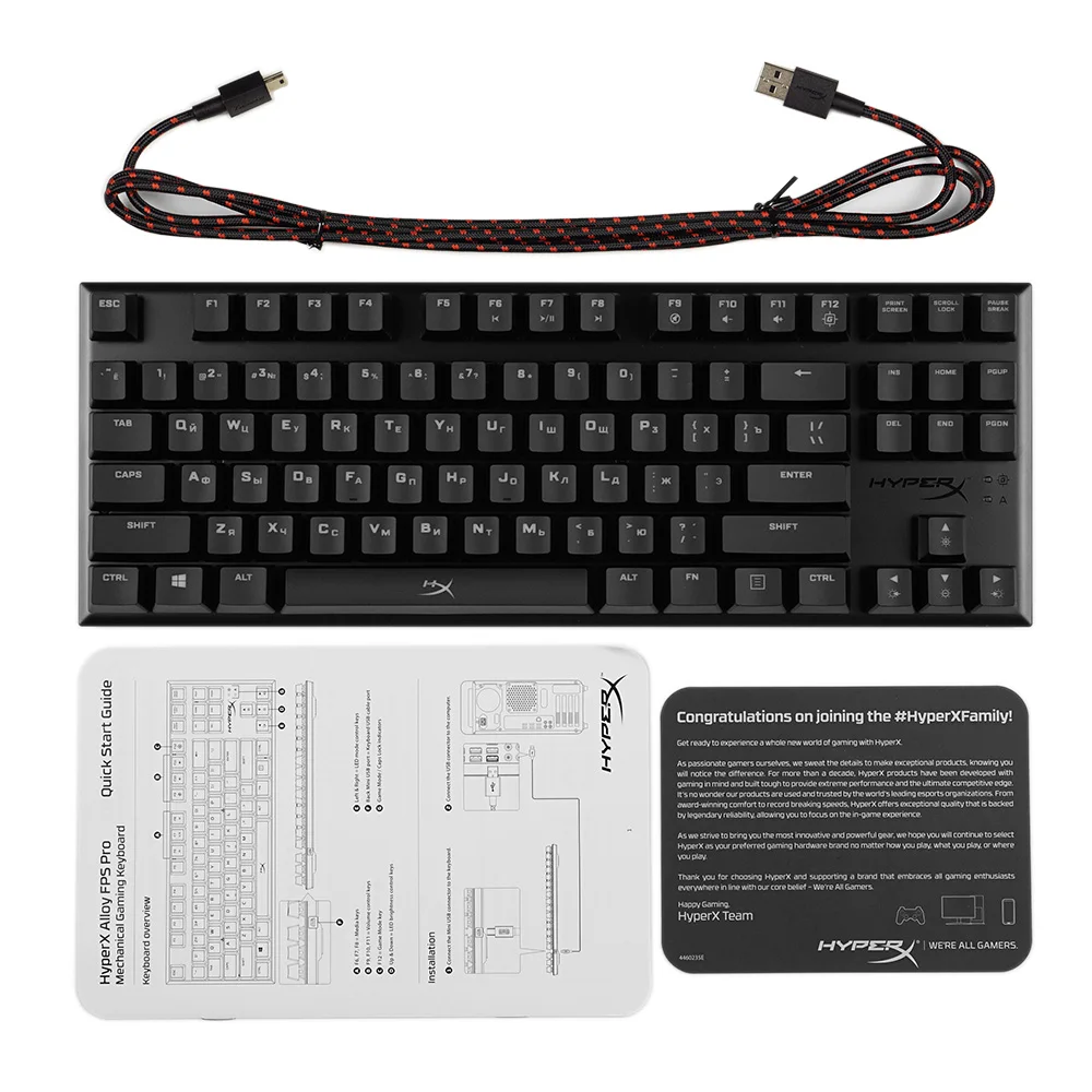 Игровая клавиатура Kingston HyperX Alloy FPS Pro Cherry MX Red (HX KB4RD1 RU/R1)|Клавиатуры| |