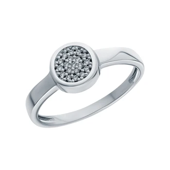 

Silver ring with cubic zirconia sunlight sample 925