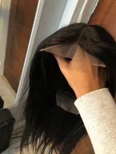 Peluca con malla Frontal Lisa para mujer, postizo de encaje transparente brasileño, encaje con cierre de 5x5, 13x4, cabello humano 13x6
