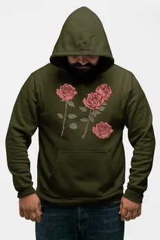 

Angemiel Wear Roses Men 'S Green Men 'S Hooded Sweatshirt