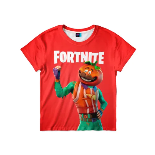 Детская футболка 3D «Fortnite(Tomato)» для мальчиков и девочек, Легкая футболка с рисунком