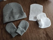 Adorables gorras para bebés recién nacidos, manoplas para bebés, niñas y niños, conjunto de sombrero de enfermería, sombreros de bebé, guantes de manopla para rascar para bebé, tocados